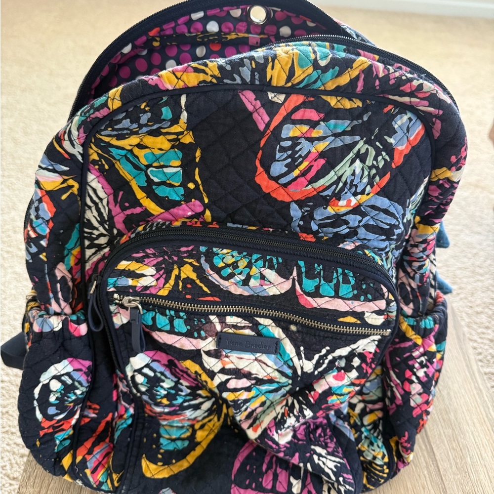 Vera Bradley Colorful Butterfly Backpack